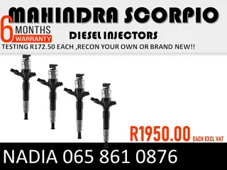 Mahindra Scorpio Diesel Injectors For Sale Or To Recon The Same Day