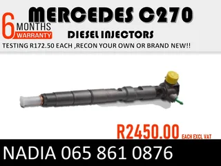 Mercedes C270 Diesel Injectors For Sale Or To Recon The Same Day