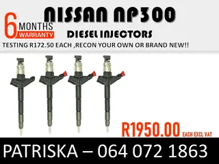 Nissan Np300 Diesel Injectors For Sale Or To Recon The Same Day