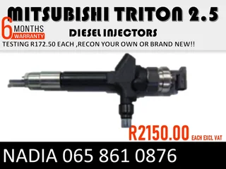 Mitsubishi Triton 2.5 Diesel Injectors For Sale Or To Recon The Same Day