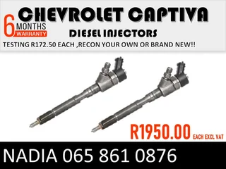 Chevrolet Captica Diesel Injectors For Sale Or To Recon The Same Day