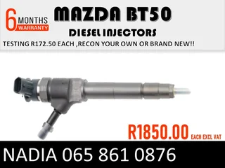 Mazda Bt50 Diesel Injectors For Sale Or To Recon The Same Day