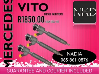 Mercedes Benz Vito Diesel Injectors For Sale Or To Recon With Warranty