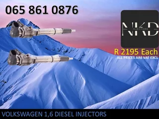 Volkswagen 1.6 Diesel Injectors For Sale Or To Recon The Same Day