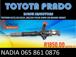 Toyota Prado Diesel Injectors For Sale On Exchange