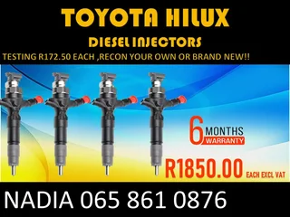 Toyota Hilux Diesel Injectors For Sale On Echange