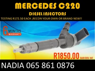 Mercedes C220 Diesel Injectors For Sale Or To Recon
