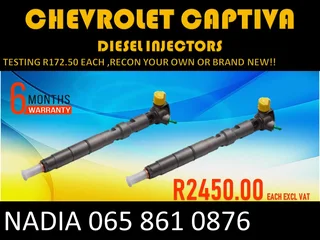 Chevrolet Captiva Diesel Injectors For Sale On Exchange With  6 Months Warranty