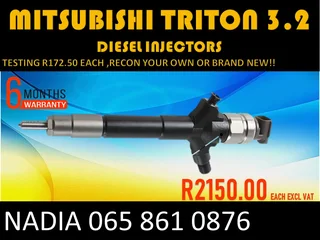 Mitsubishi Triton 3.2 Diesel Injectors For Sale On Exchange Or To Recon With Warranty