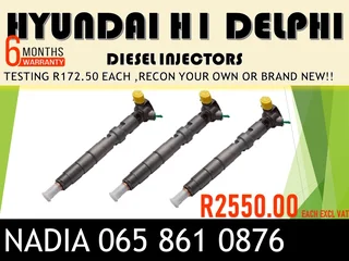 Hyundai H1 Diesel Injectors For Sale Or To Recon