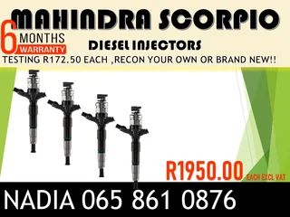 Mahindra  Scorpio Diesel Injectors For Sale On Exchange With 6 Months Warranty