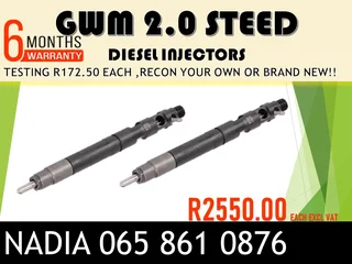 Gwm 2.0 Steed Diesel Injectors For Sale On Exchange Or To Recon With Warranty