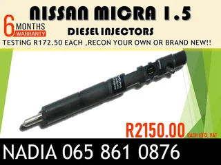 Nissan Micra 1.5 Diesel Injectors For Sale On Exchange With  Months Warranty