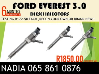 Ford Everest (3.0/bt50) Diesel Injectors For Sale Or To Recon With Warranty