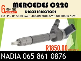 Mercedes C220 Diesel Injectors For Sale Or To Recon