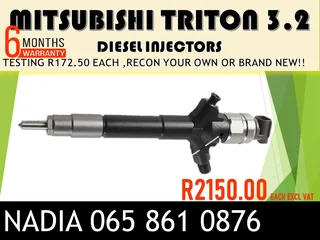 Mitsubishi Triton 3.2 Diesel Injectors For Sale On Exchange Or To Recon With Warranty