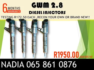 Gwm 2.8 Diesel Injectors For Sale On Exchange Or To Recon