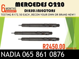 Mercedes C220 Diesel Injectors For Sale On Exchange Or To Recon With Warranty