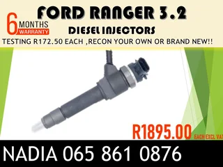 Ford Range 3.2 Diesel Injectors For Sale On Exchange With 6 Months Warranty