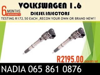 Volkswagen 1.6 Diesel Injectors For Sale On Exchange Or To Recon