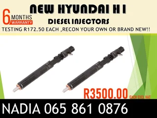 New Hyundai H1 Diesel Injectors For Sale On Exchange Or To Recon With Warranty