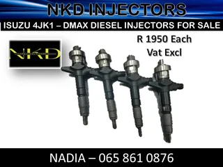 Isuzu 4jk1 - Dmax - Dteq Diesel Injectors For Sale On Exchange Or To Recon With Warranty
