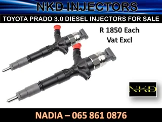 Toyota Prado 3.0 Diesel Injectors For Sale Or To Recon