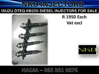 Isuzu Dtec Kb250 Diesel Injectors For Sale On Exchange Or To Recon With Warranty
