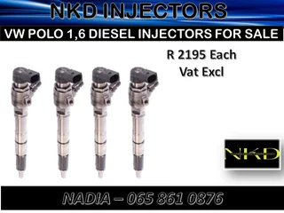Vw/polo 1.6 Diesel Injectors For Sale On Exchange With 6  Months Warranty