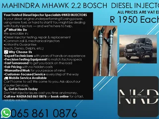 Mahindra Mhawk 2.2 Diesel Injectors For Sale On Exchange Or To Recon