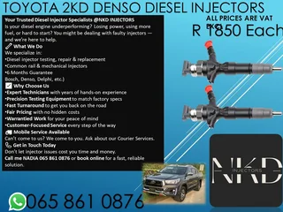 Toyota 2kd Diesel Injectros For Sale On Exchange