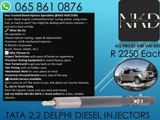 Tata 2.2 Diesel Injectors For Sale Or To Recon