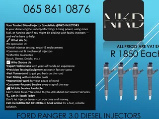 Ford Ranger 3.0 Diesel Injectors For Sale Or To Recon
