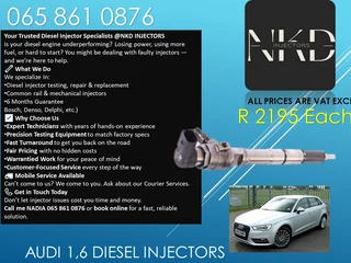 Audi 1.6 Diesel Injectors For Sale Or To Recon