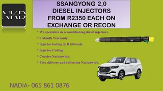 Ssangyong 2.0 Diesel Injectors For Sale On Exchange With 6 Months Warranty