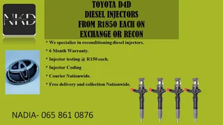 Toyota D4d Diesel Injectors For Sale On Exchange
