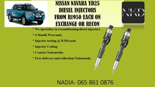 Nissan Navara Yd25 Diesel Injectors For Sale On Exchange With 6 Months Warranty