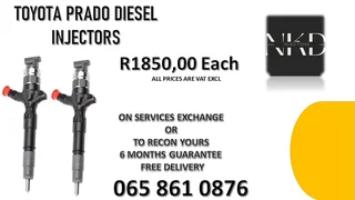 Toyota Prado Diesel Injectors For Sale Or The Same Day Recon