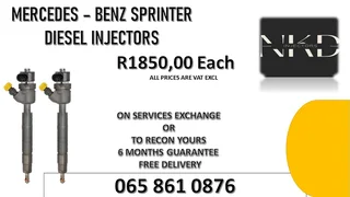 Mercedes Benz Sprinter Diesel Injectors For Sale Or To Recon
