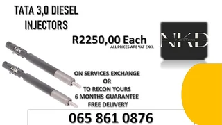 Tata 3.0 Diesel Injectors For Sale Or The Same Day Recon