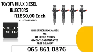 Toyota Hilux Diesel Injectors For Sale On Exchange Or To Recon The Same Day