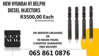 New Hyundai H1 Diesel Injectors For Sale Or To Recon The Same Day
