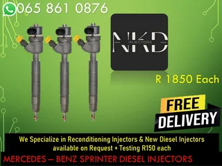 Mercedes Benz Sprinter Diesel Injectors For Sale Or To Recon The Same Day