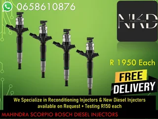 Mahindra Scorpio Diesel Injectors For Sale Or To Recon The Same Day