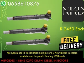 Mercedes C270 Diesel Injectors For Sale Or To Recon With Warranty