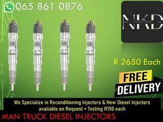 Man Truck Diesel Injectors For Sale Or To Recon The Same Day