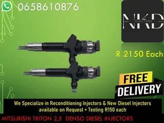 Mitsubishi Triton 2.5 Diesel Injectors For Sale Or To Recon With Warranty