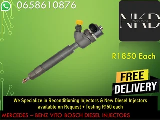 Mercedes Benz Vito Diesel Injectors For Sale Or To Recon