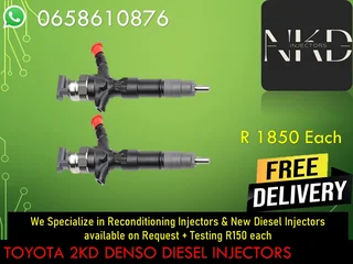 Toyota 2kd Diesel Injectors For Sale Or To Recon The Same Day