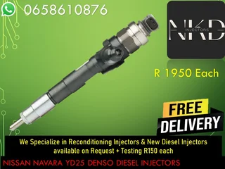 Nissan Navara Yd25 Diesel Injectors For Sale Or To Recon The Same Day